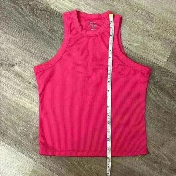 rue21 hot pink ribbed tank - Picture 4 of 6